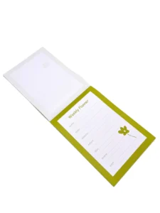 Wholesale Custom A5 Weekly Planner Notebook with Green Floral Design